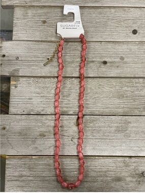 Sugarfix Pink Beaded Necklace